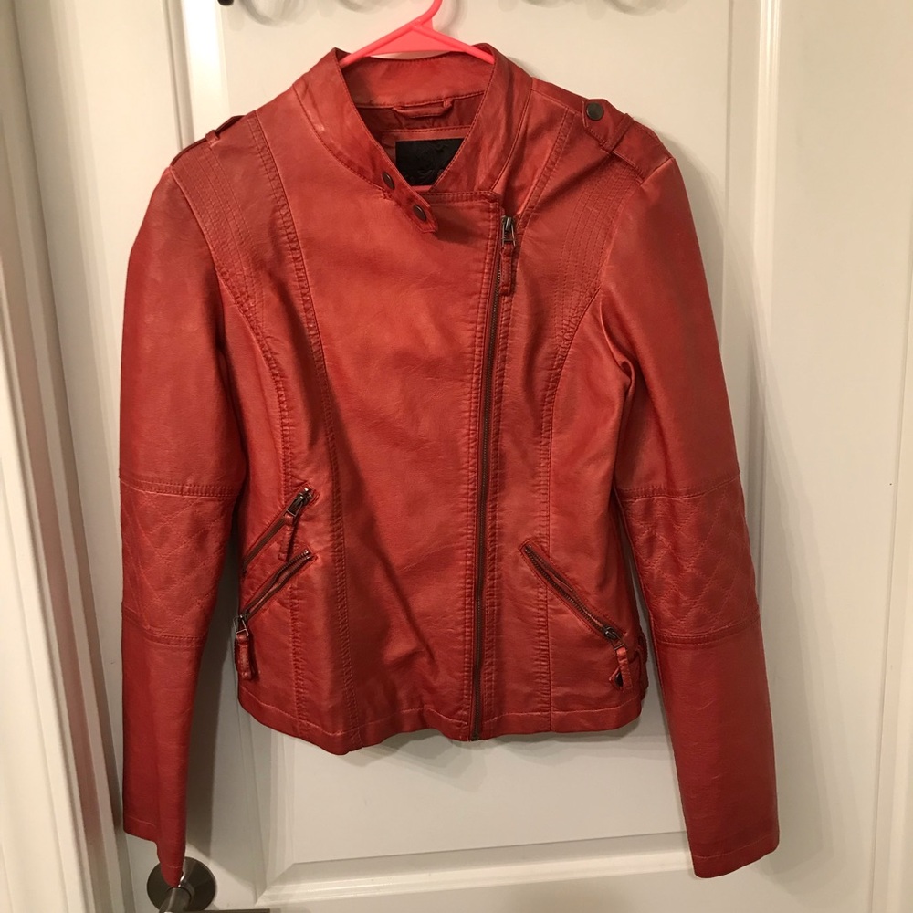 Burnt Orange leather jacket